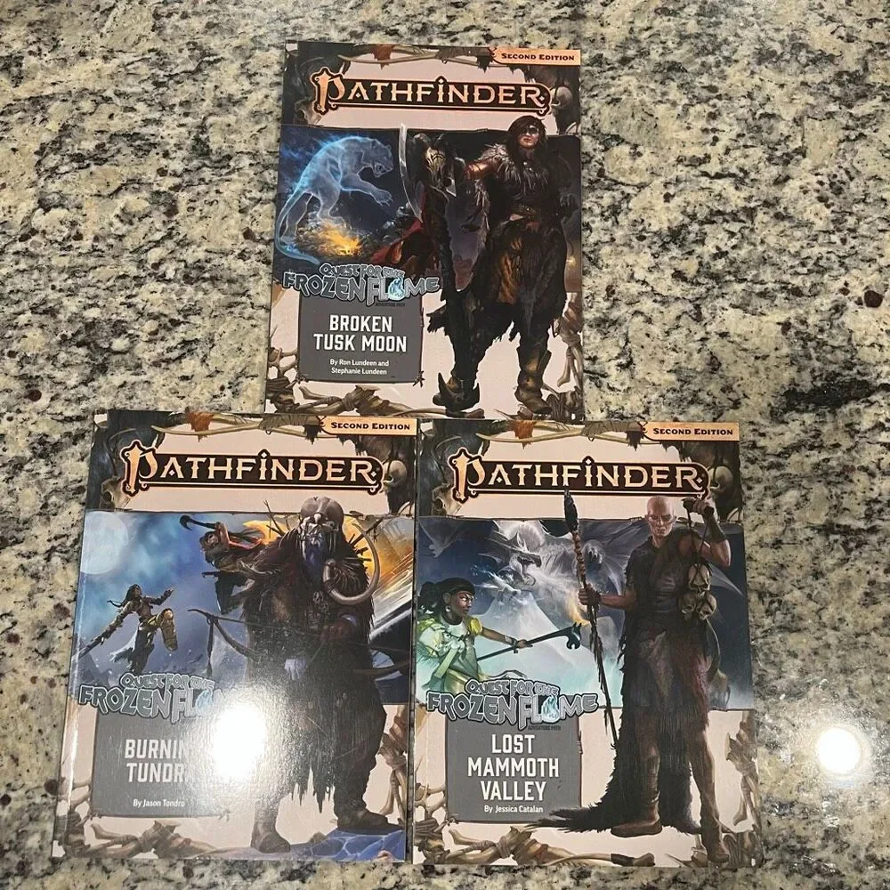 Pathfinder 2e Quest for the Frozen Flame Complete 3-Part Series RPG D&D Fantasy